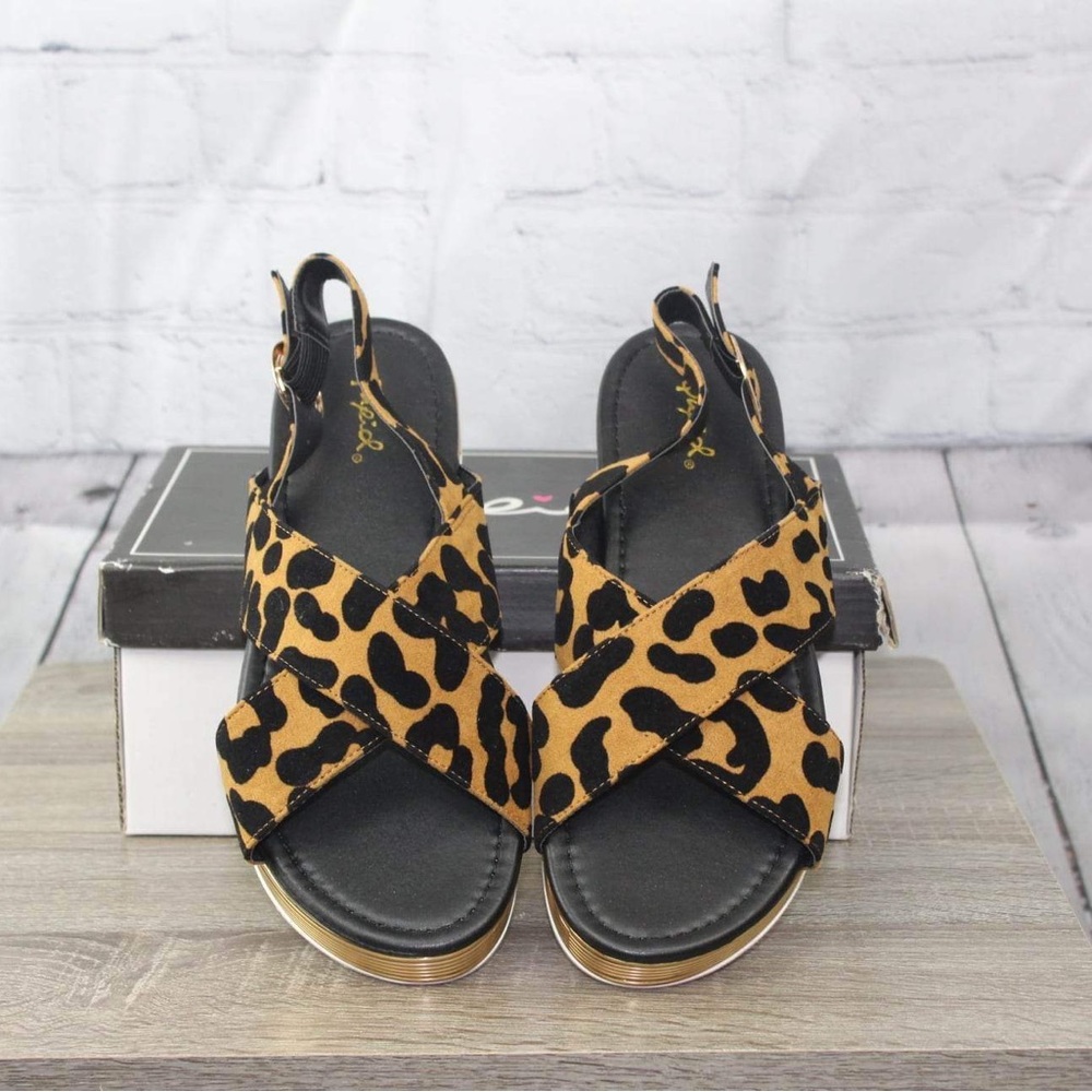 leopard sandals